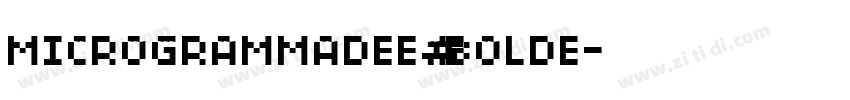 MicrogrammaDEE BoldE字体转换